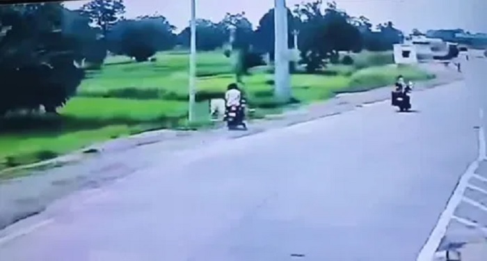 सड़क हादसा: हाई-स्पीड बाइक खंभे से टकराई, 1 घायल की मौत, 2 की हालत नाजुक