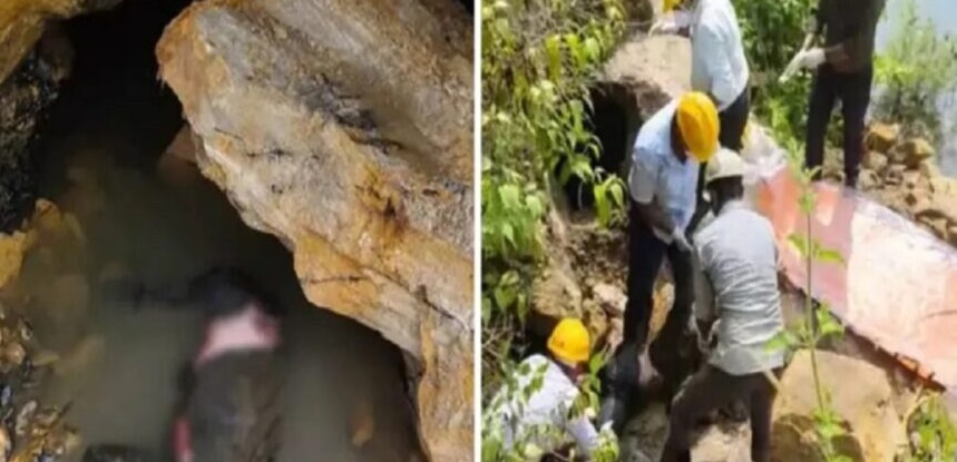 CG: अवैध कोयला खदान में सुरंग धंसने से युवक दबा, कई घंटे की मेहनत के बाद निकाला गया शव