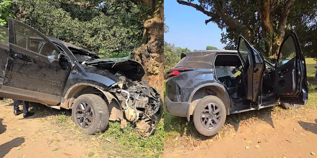 भीषण सड़क हादसा: कारोबारी के बेटे की मौत, तीन दोस्त गंभीर रूप से घायल, एंबुलेंस में देरी से भड़का आक्रोश