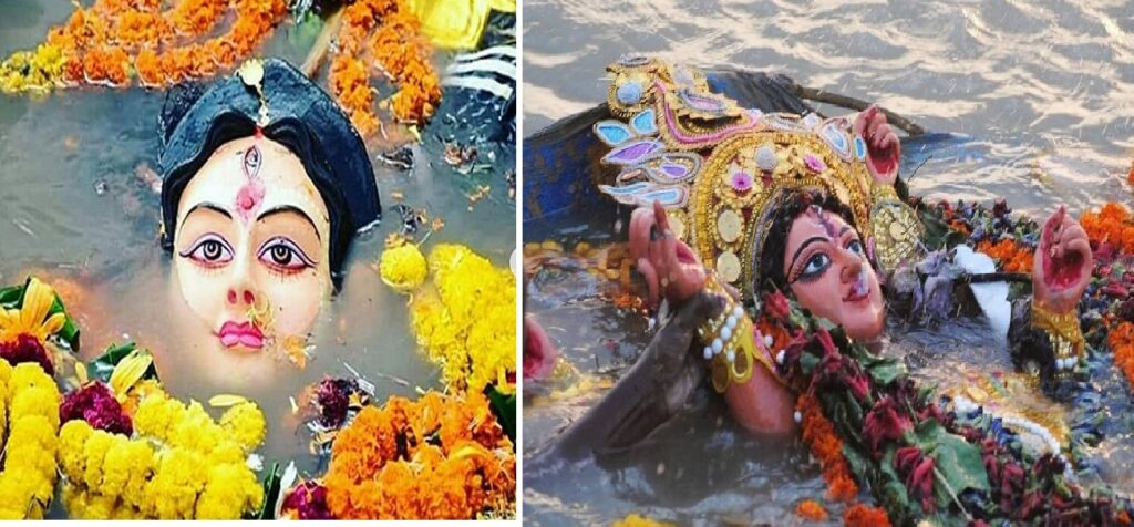 Raipur: जयकारों और भक्तिमय वातावरण में, विसर्जन कुंड में श्रद्धा के साथ 176 दुर्गा प्रतिमाओं का विसर्जन