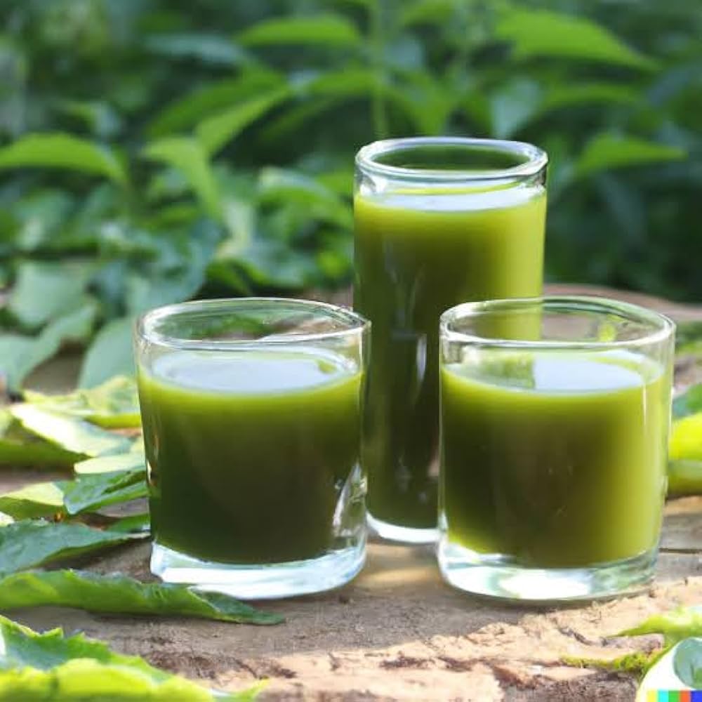 Neem and Peepal Leaf Juice