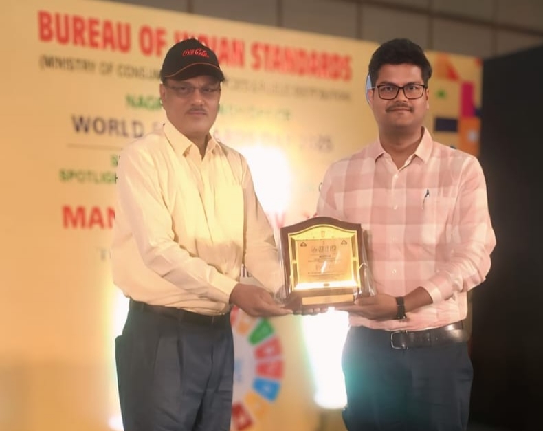 सुपीरियर ड्रिंक्स प्रा. लि. को बीआईएस द्वारा सम्मानित किया गया