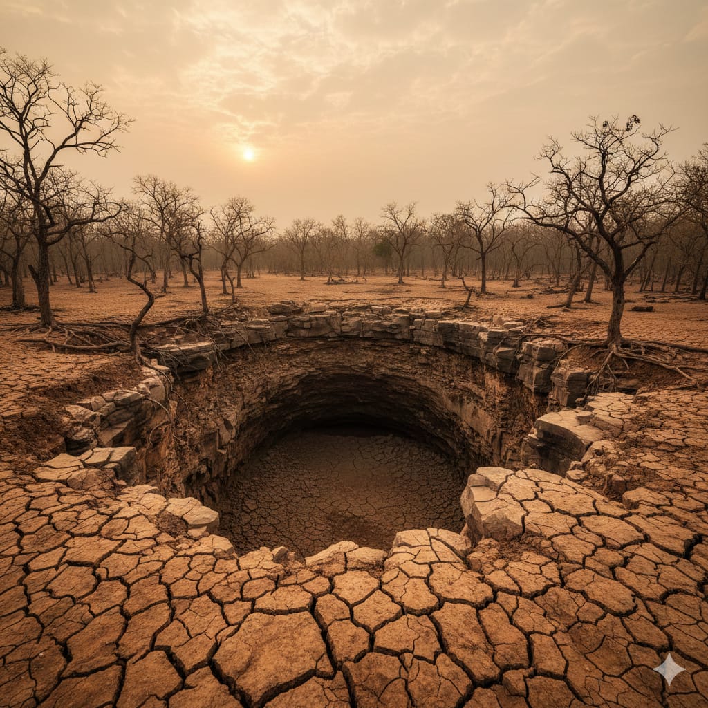चेतावनी: रेगिस्तान बनने की राह पर ‘छत्तीसगढ़ का स्विट्जरलैंड’, जशपुर का पाताल हुआ प्यासा