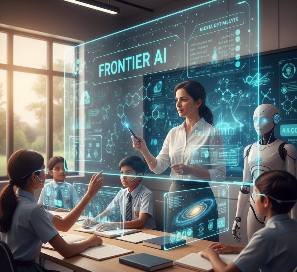 अब शिक्षा की कमान संभालेंगे ‘Frontier AI’ मॉडल! जानिए क्या बदलेगा क्लासरूम में…?