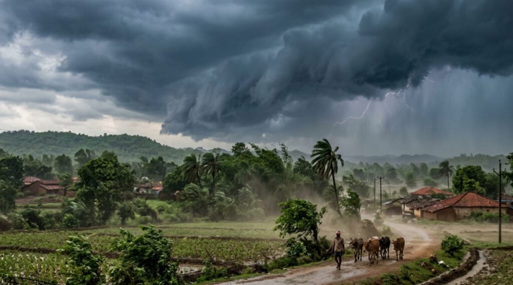 छत्तीसगढ़ में ‘अंधड़ और बारिश’ का अलर्ट: 40-50 किमी की रफ्तार से चलेंगी तेज हवाएं; ओलावृष्टि की भी चेतावनी, जानें आपके जिले में कैसा रहेगा मौसम