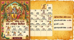 अप्रैल 2026 व्रत-त्योहार कैलेंडर: हनुमान जयंती से लेकर अक्षय तृतीया तक, त्योहारों से भरा है यह महीना; देखें वैशाख मास की पूरी लिस्ट और ग्रहों का गोचर