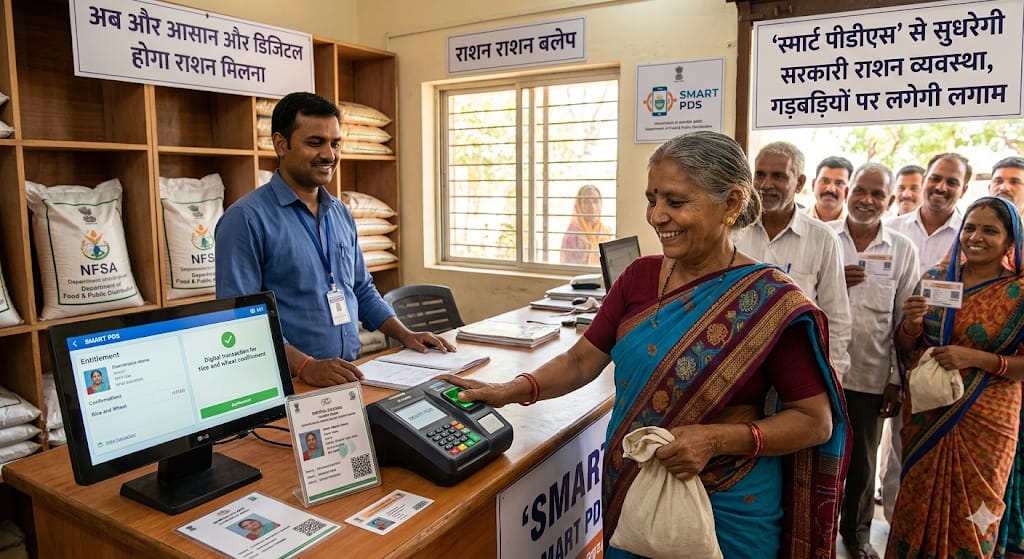 अब और आसान और डिजिटल होगा राशन मिलना: ‘स्मार्ट पीडीएस’ से सुधरेगी सरकारी राशन व्यवस्था, गड़बड़ियों पर लगेगी लगाम
