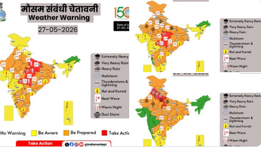 मौसम विभाग कीचेतावनी: सूरज के सितम के बीच बादलों ने घेरा, इन 15 राज्यों में होने जा रहा है झमाझम बारिश और आंधी का अलर्ट