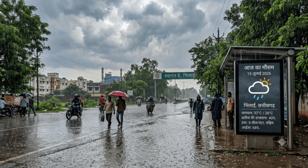 आज का मौसम: 22 राज्यों में बारिश और आंधी का IMD अलर्ट आज का मौसम 15July 2026