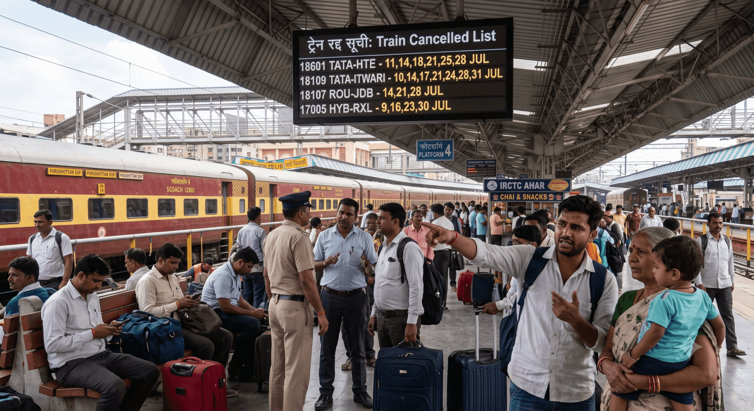 Indian Railways Train Cancelled Update July 2026