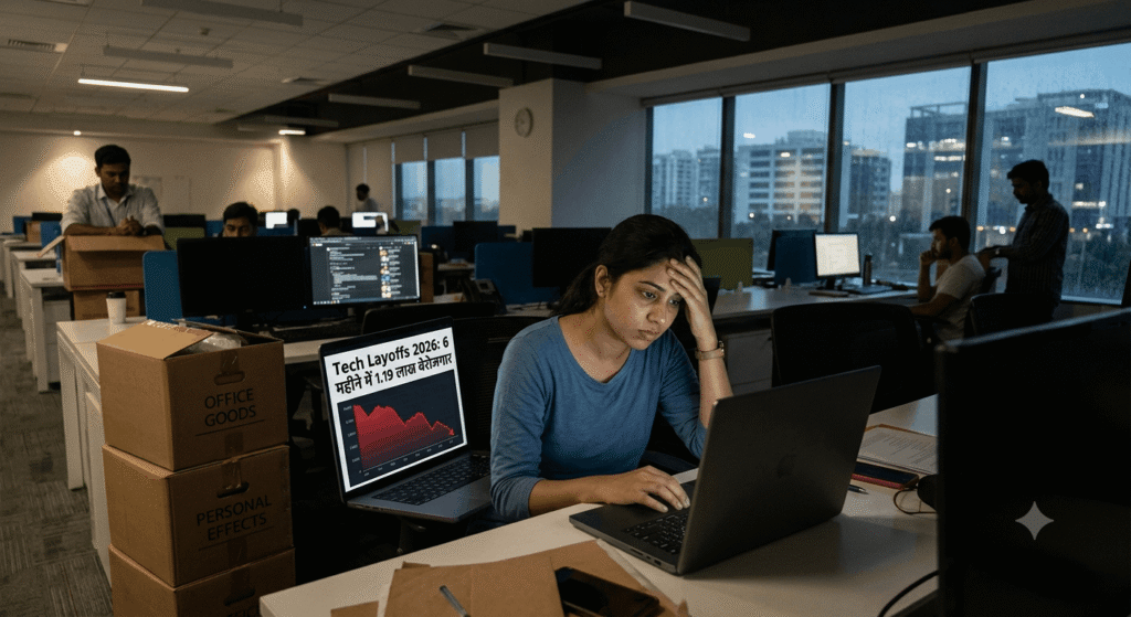 Tech Layoffs 2026 global IT sector job cuts concept
