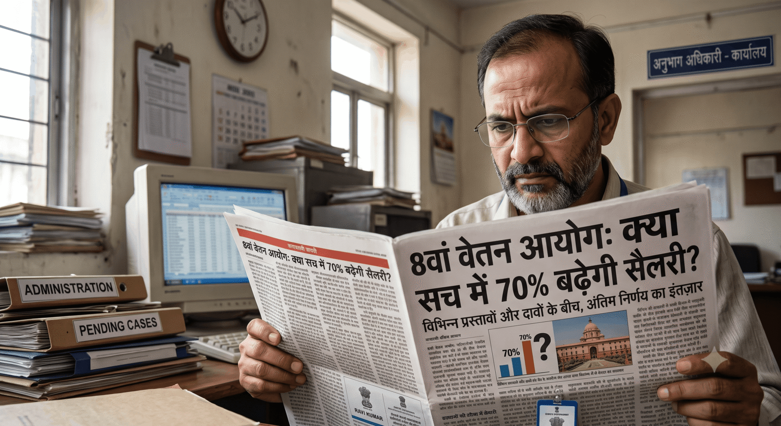 8th Pay Commission: केंद्रीय कर्मचारियों की सैलरी में 70% उछाल?