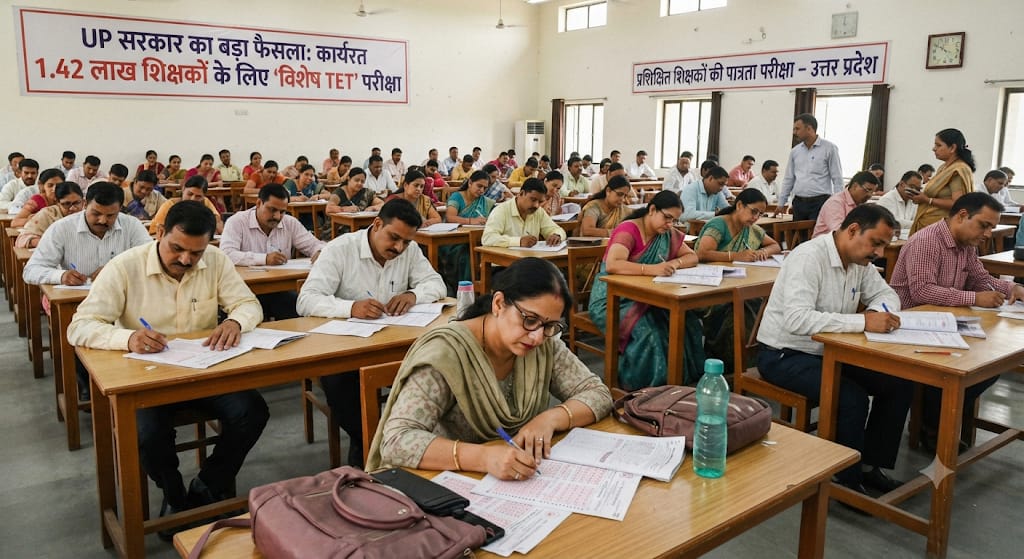 UP सरकार का बड़ा फैसला: कार्यरत 1.42 लाख शिक्षकों के लिए आयोजित होगी ‘विशेष TET’