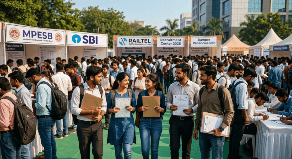 Sarkari Naukri 2026:अगस्त में सरकारी नौकरी की बंपर वैकेंसी, MPESB से SBI तक इन पदों पर करें आवेदन