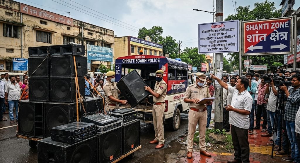 कान के परदे फाड़ने वालों की खैर नहीं! छत्तीसगढ़ में आया ‘कोलाहल नियंत्रण अधिनियम’, बिना अनुमति डीजे बजाया तो सीधे जेल और भारी जुर्माना