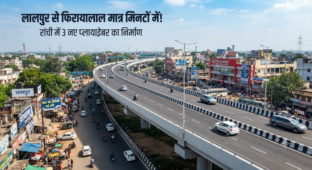 लालपुर से फिरायालाल अब मिनटों में! रांची को हेमंत सरकार का मेगा गिफ्ट: ₹2,335 करोड़ की लागत से बनेंगे 3 नए फ्लाईओवर