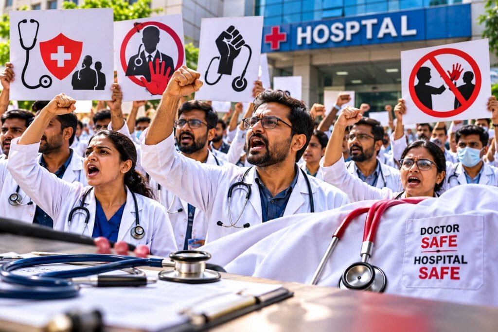 डॉक्टरों की सुरक्षा पर आर-पार के मूड में चिकित्सक संगठन: 21 अक्टूबर को राज्यव्यापी प्रदर्शन, 22 से पूर्ण कार्य बहिष्कार का अल्टीमेटम